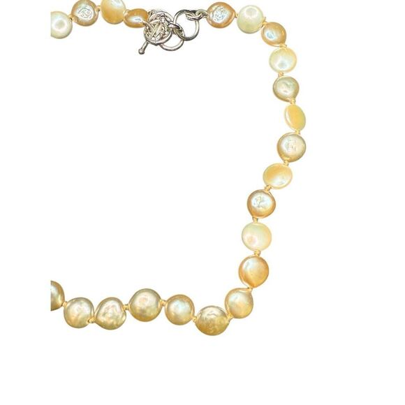 Monet flat pearl choker necklace - Picture 2 of 6